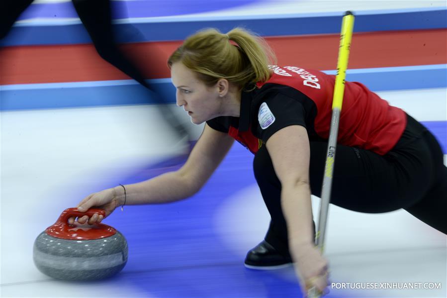 Alemanha vence Canadá durante China Qinghai competi??o internacional de curling