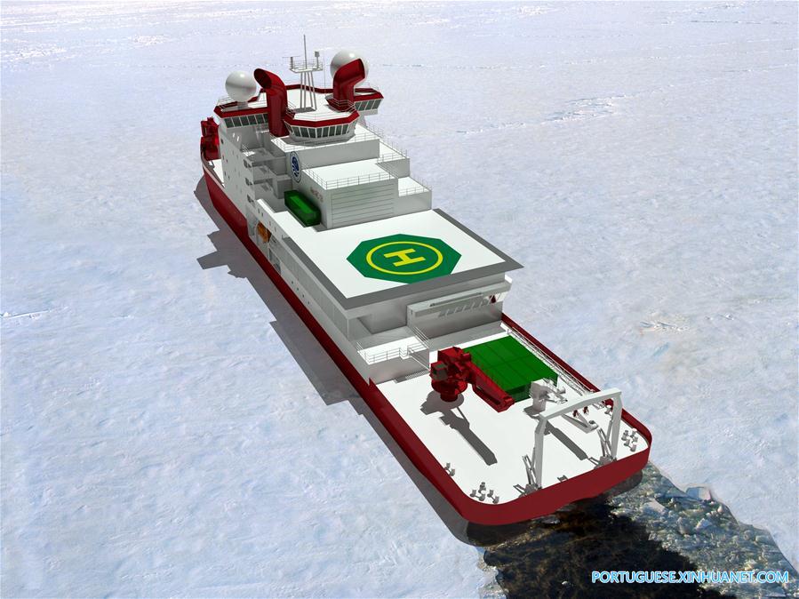 China inicia constru??o de navio de quebra-gelo, o primeiro construído pelo país
