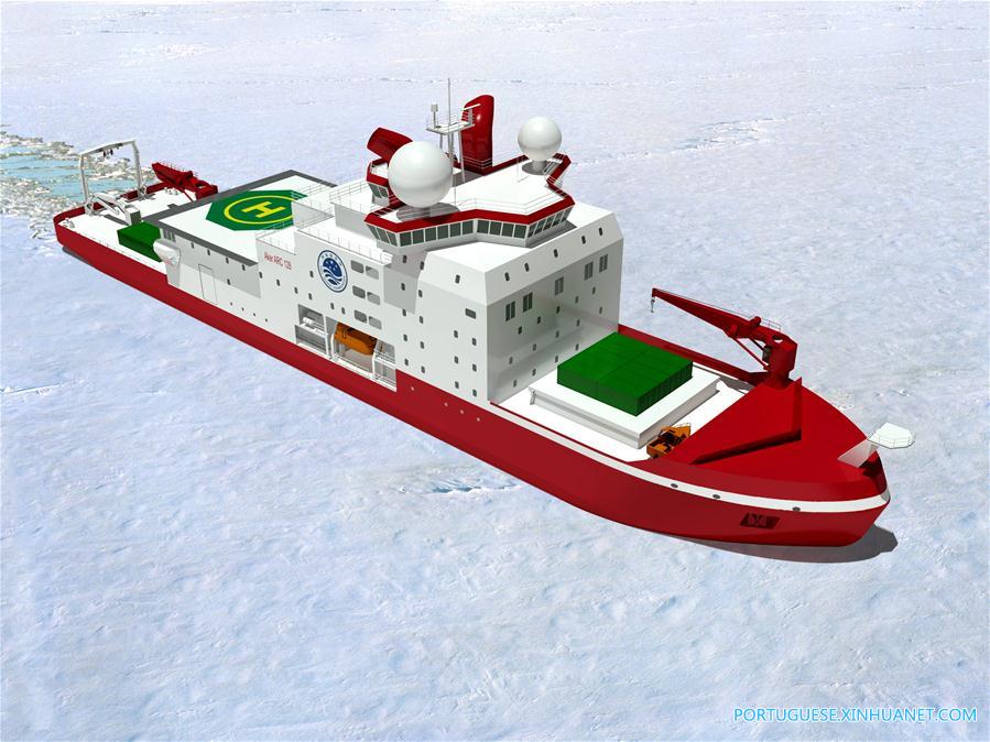 China inicia constru??o de navio de quebra-gelo, o primeiro construído pelo país