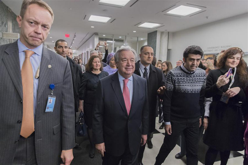 Novo Secretário-geral da ONU apela à reforma e esfor?os coletivos para realiza??o dos objetivos das Na??es Unidas