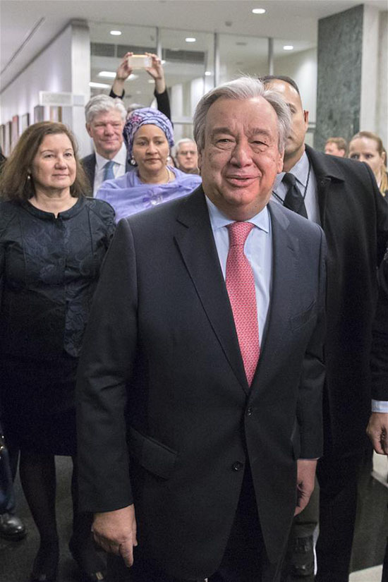 Novo Secretário-geral da ONU apela à reforma e esfor?os coletivos para realiza??o dos objetivos das Na??es Unidas