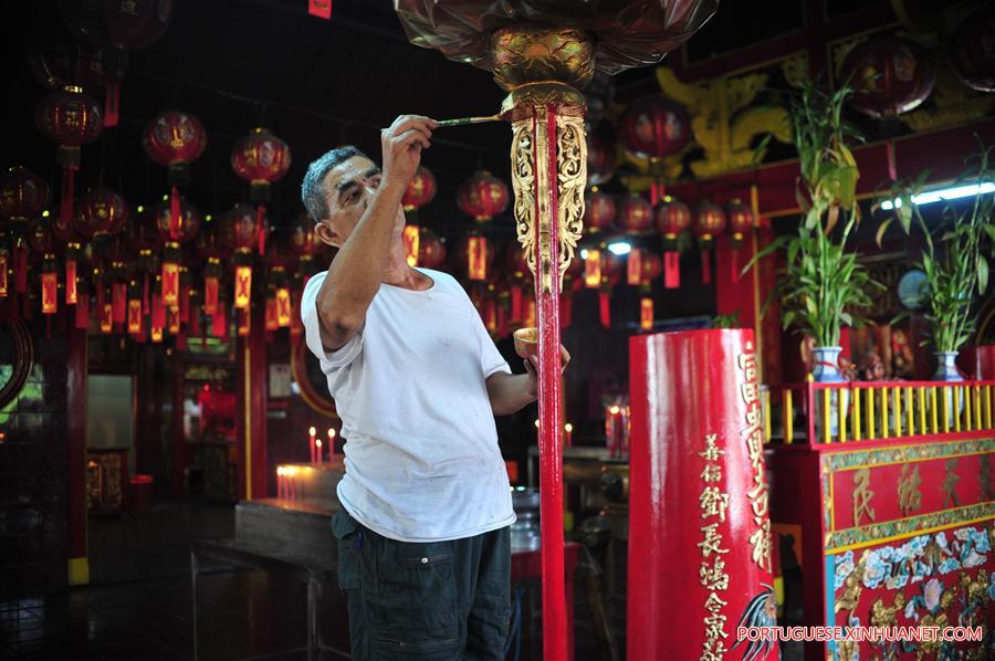 Templo na Indonésia prepara-se para Ano Novo Lunar Chinês