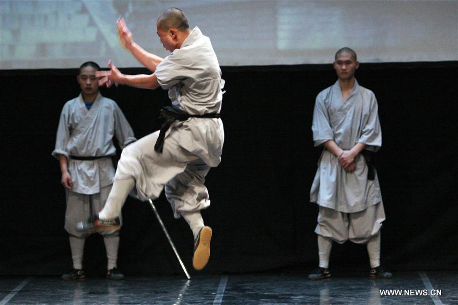 Artes marciais chinesas de Shaolin lotam teatro cipriota em performance única