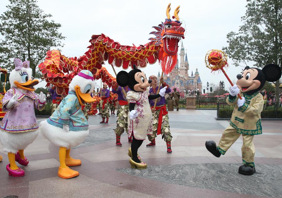 Disney de Shanghai se prepara para Ano Novo Chinês