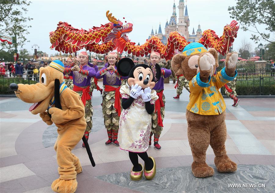 Disney de Shanghai se prepara para Ano Novo Chinês