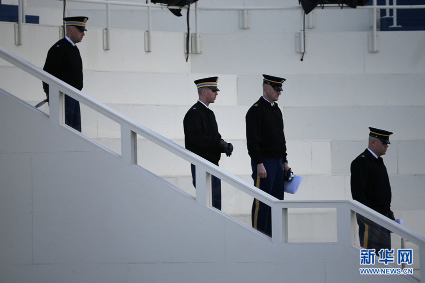 Ensaio da cerim?nia da tomada de posse de Trump realizado em Washington