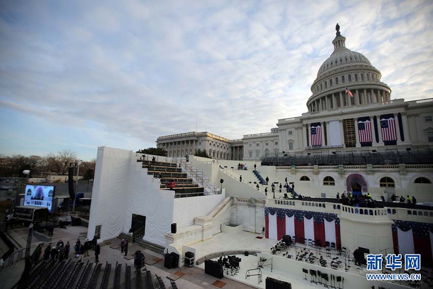 Ensaio da cerim?nia da tomada de posse de Trump realizado em Washington