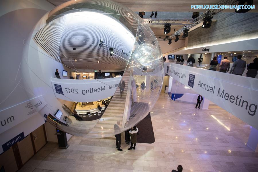 Preparativos para a 47a Reuni?o Anual do Fórum Econ?mico Mundial avan?am em Davos