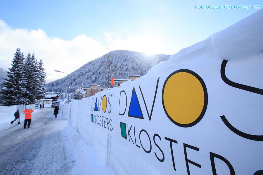 Preparativos para a 47a Reuni?o Anual do Fórum Econ?mico Mundial avan?am em Davos