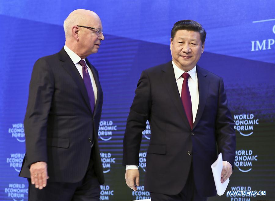 Presidente chinês pronuncia discurso no fórum de Davos pela primeira vez para governan?a global