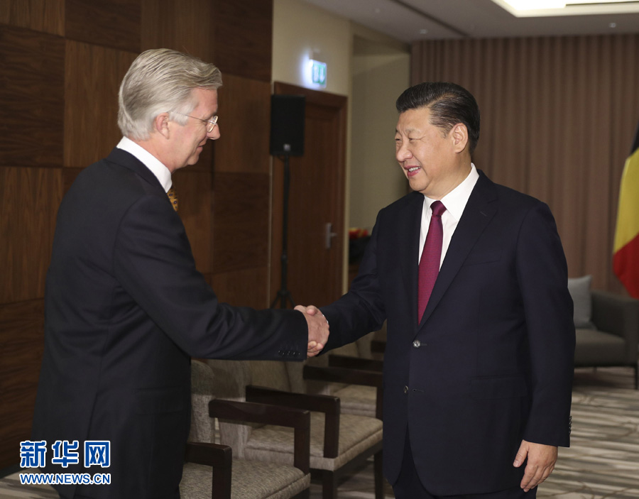 Presidente chinês reúne-se com rei da Bélgica e expressa apoio a integra??o europeia