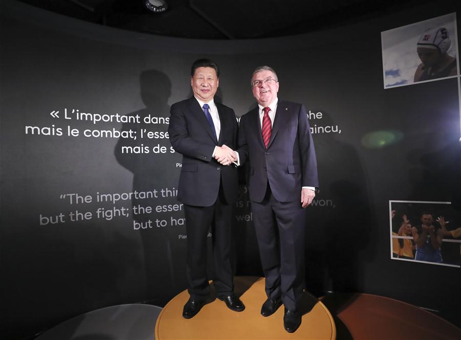 Presidente chinês reúne-se com presidente do COI