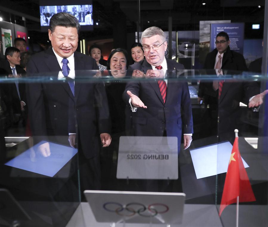 Presidente chinês reúne-se com presidente do COI