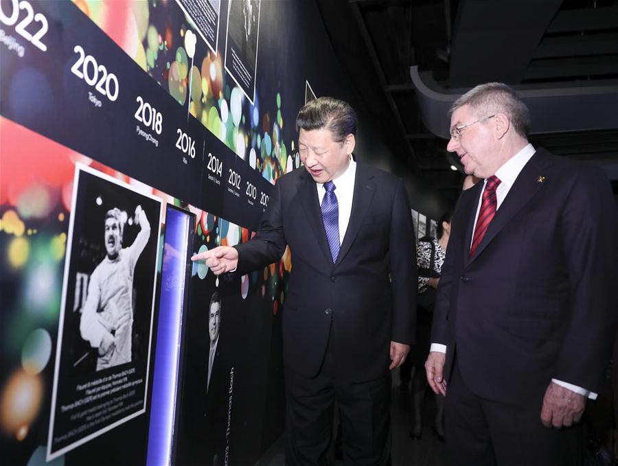 Presidente chinês reúne-se com presidente do COI