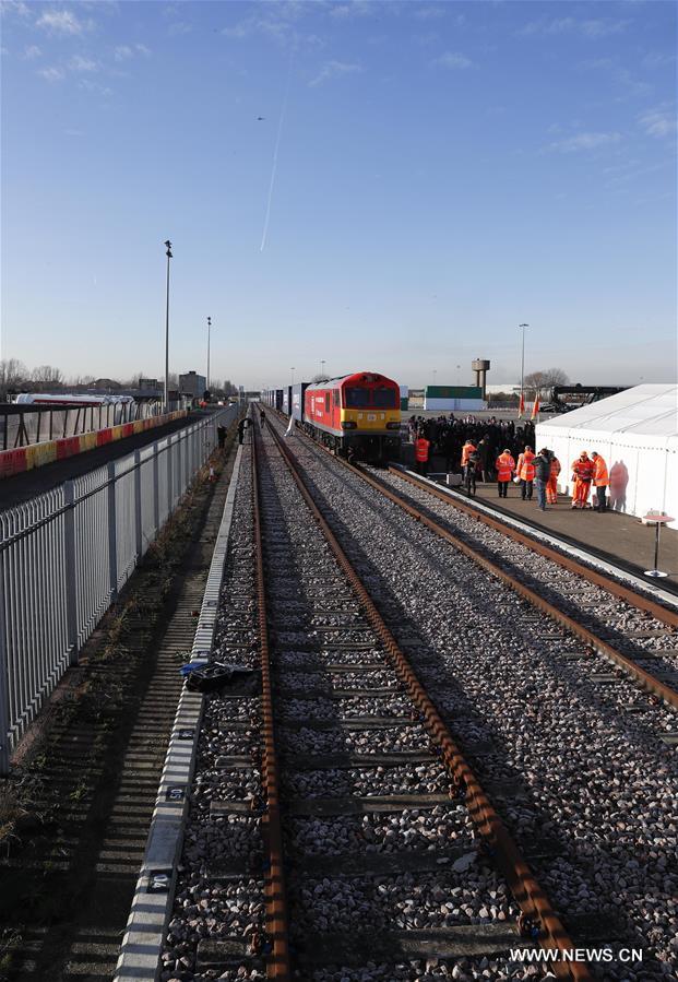 Viagem inaugural do primeiro trem que liga China ao Reino Unido concluída em Londres