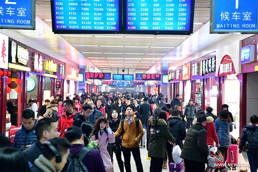 Ferrovias chinesas transportaram 52 milh?es de passageiros durante o Festival da Primavera