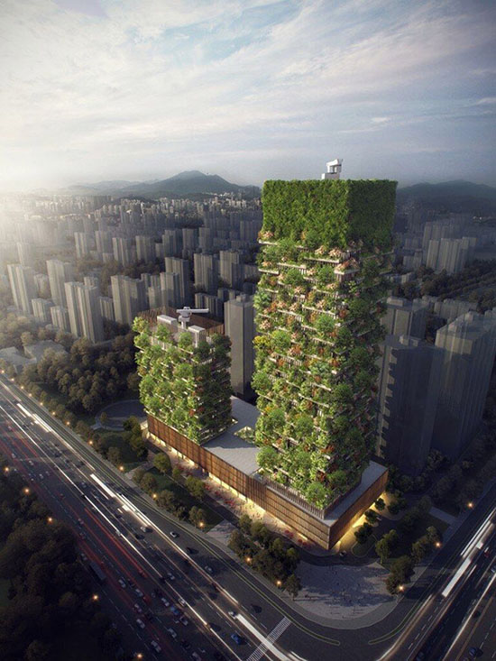 China projeta primeira “floresta vertical” da ásia