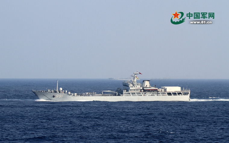 Marinha Chinesa realiza exercício militar no Mar do Sul da China