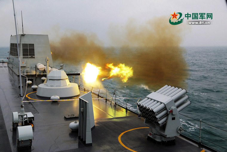 Marinha Chinesa realiza exercício militar no Mar do Sul da China