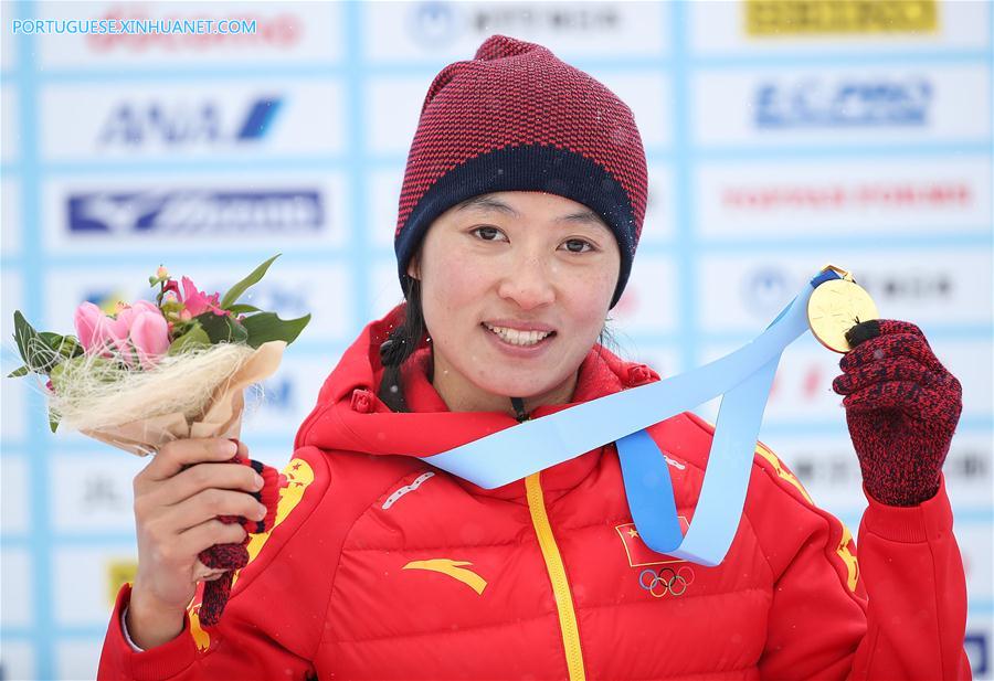 Man Dandan ganha a primeira medalha de ouro da China nos Jogos Asiáticos de Inverno
