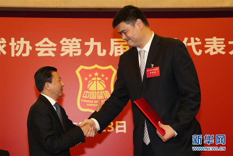 Yao Ming eleito presidente da Associa??o Chinesa de Basquetebol