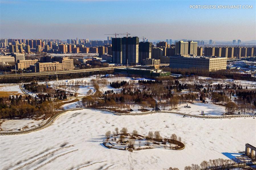 Em imagens: Parque Mundial de Esculturas em Jilin