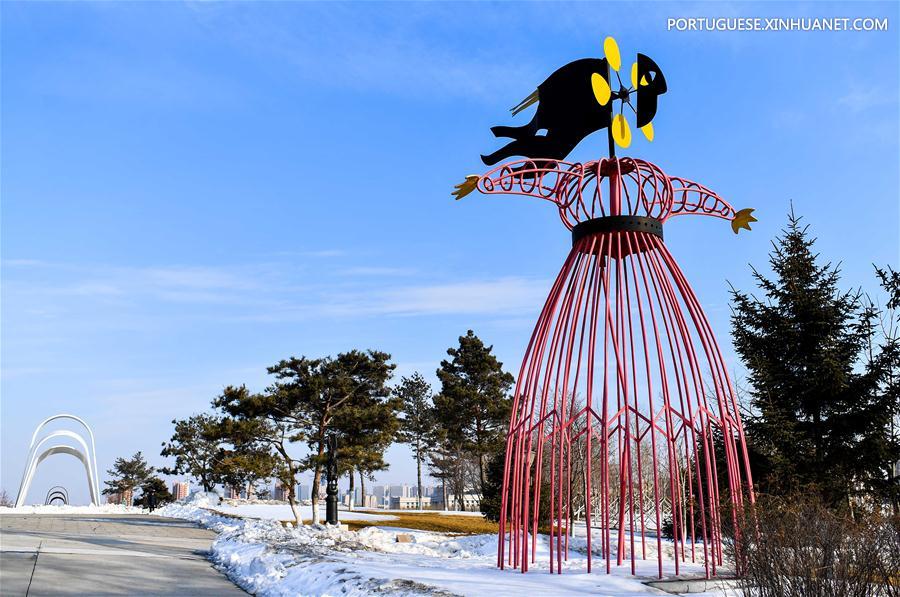 Em imagens: Parque Mundial de Esculturas em Jilin