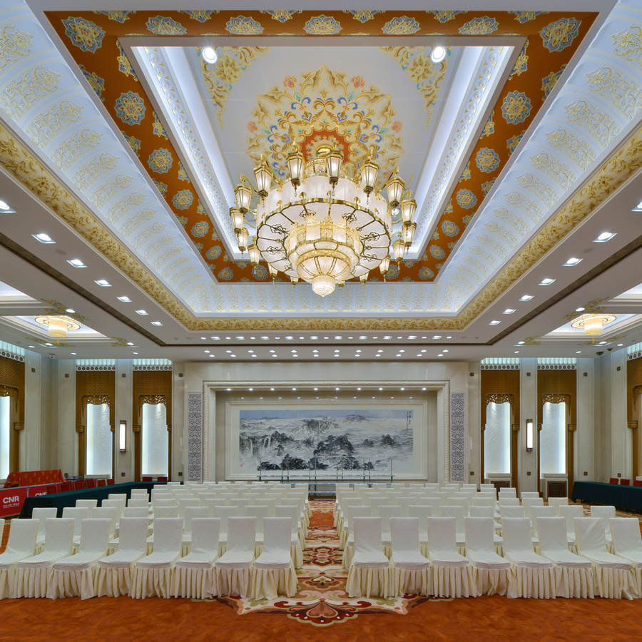 Em imagens: a nova da sala de imprensa no Grande Sal?o do Povo