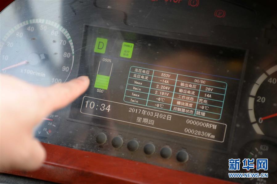 Primeira série de ?nibus elétricos circula de forma estável em Harbin