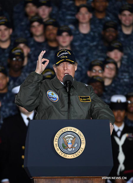 Presidente dos EUA Donald Trump discursou em Virginia