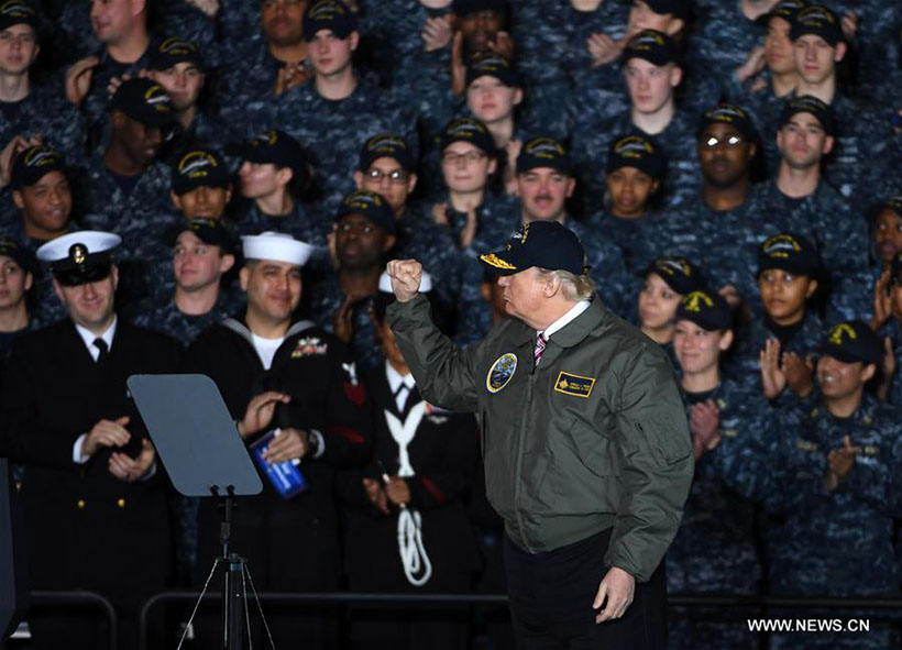 Presidente dos EUA Donald Trump discursou em Virginia