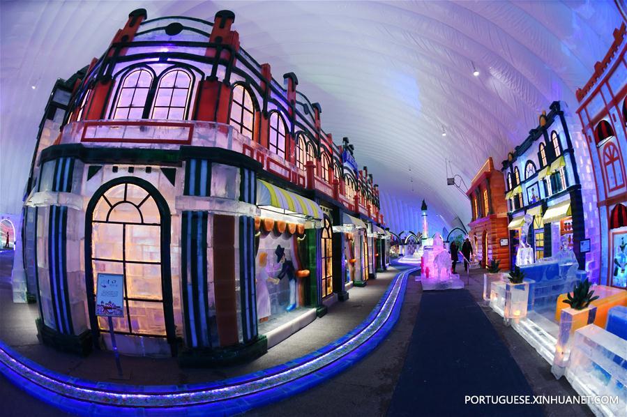 Parque Temático Mundo de Gelo e Neve abre em Harbin