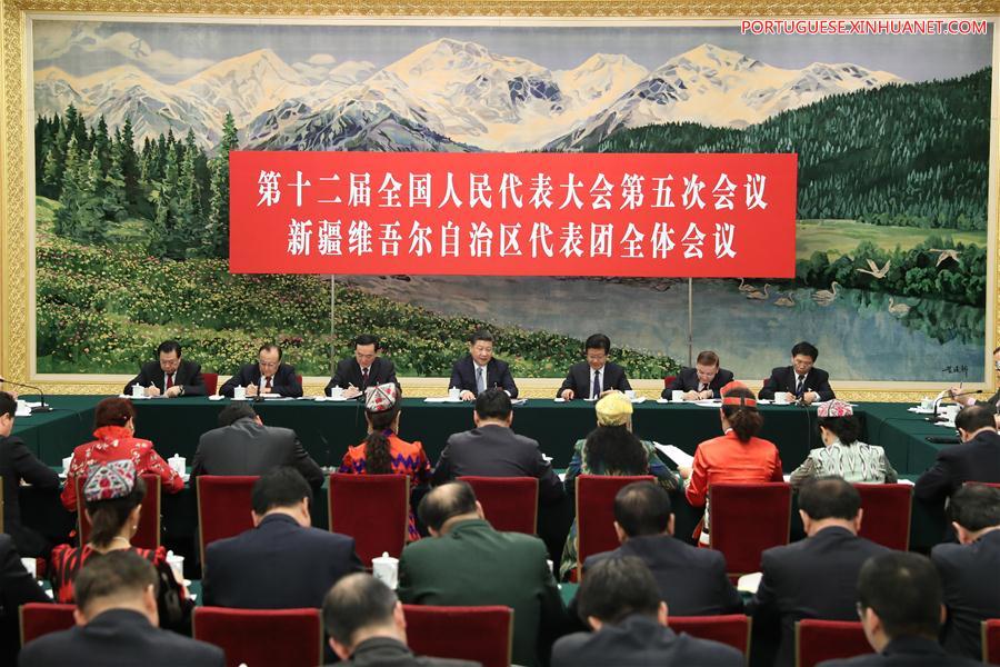 Presidente chinês pede constru??o de uma 