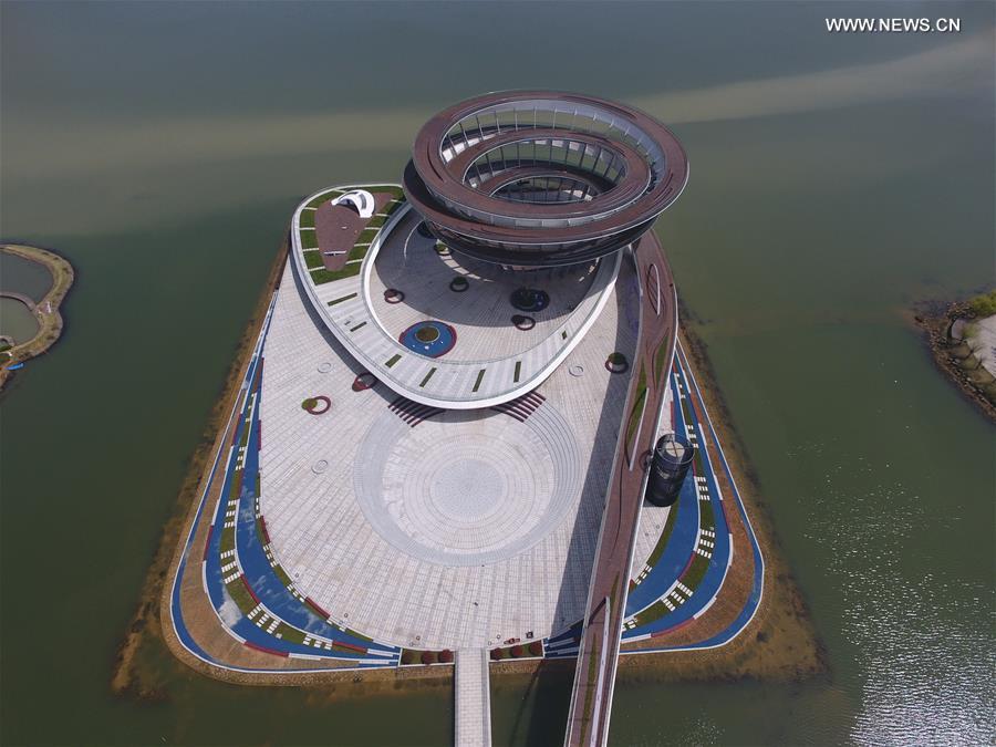 Plataforma panoramica em espiral se torna novo marco de Changsha