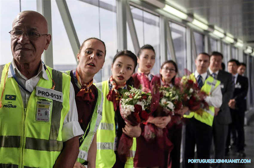 Novo boeing da Air China fará rota entre S?o Paulo e Beijing