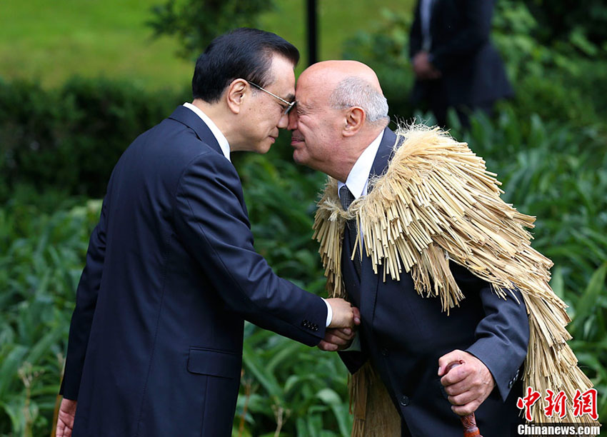 Premiê chinês recebido à maneira Maori
