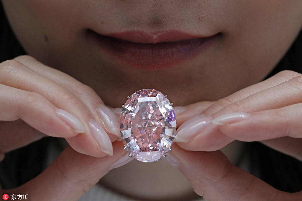 Diamante “Pink Star” será leiloado por mais de 60 milh?es de dólares em Hong Kong