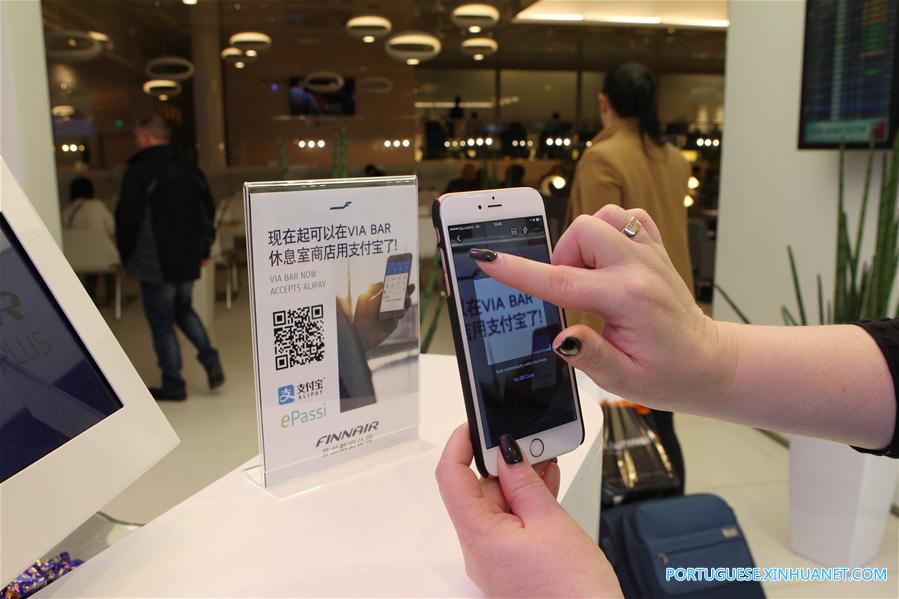Companhia aérea Finnair oferece sistema de pagamento Alipay nos voos entre Finlandia e China