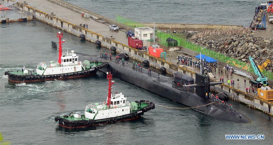 Submarino nuclear dos EUA chega à Coreia do Sul em período de tens?o