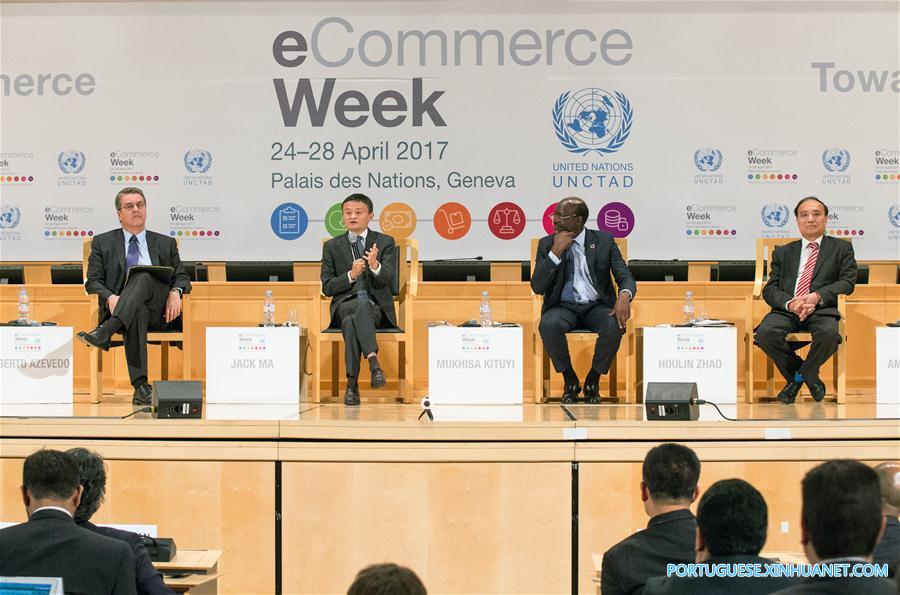 Jack Ma participa da 3a edi??o da Semana do Comércio Eletr?nico da UNCTAD
