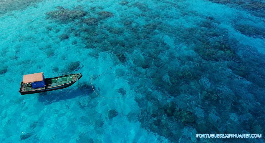 Lindo cenário da cidade de Sansha, no sul da China