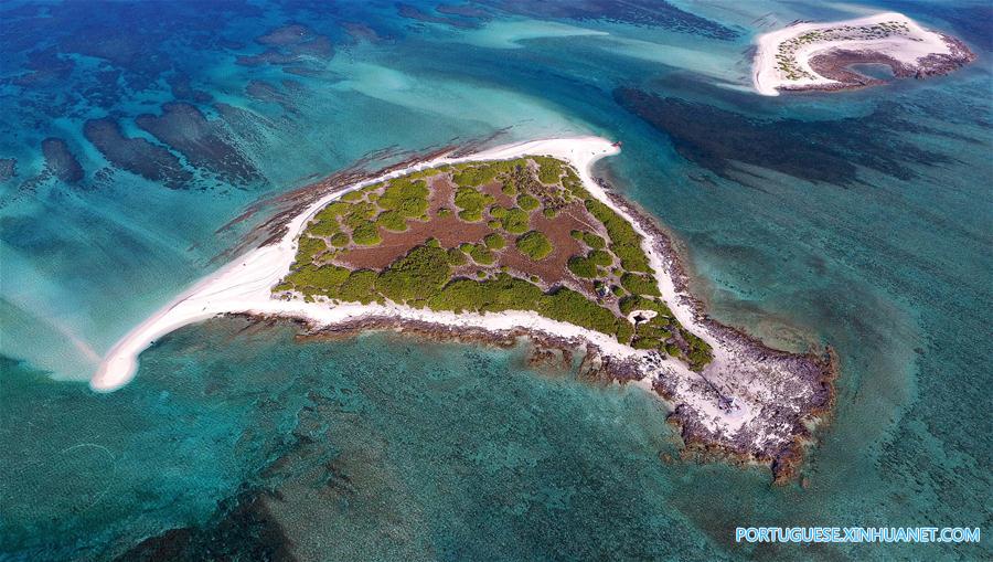 Lindo cenário da cidade de Sansha, no sul da China