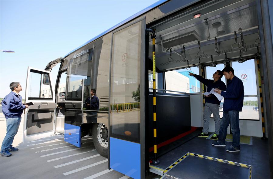 ?nibus elétrico fabricado pela CIMC entra em fase de testes em Hebei