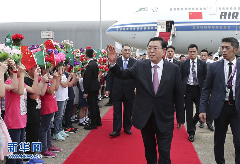 Zhang Dejiang realiza visita de inspe??o à RAE de Macau