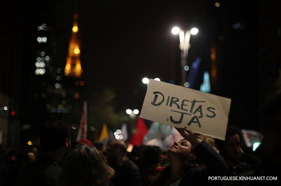 Oposi??o e protestos pedem saída de Temer e elei??o imediata