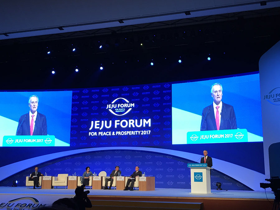 Fórum Jeju realizado na Coreia do Sul