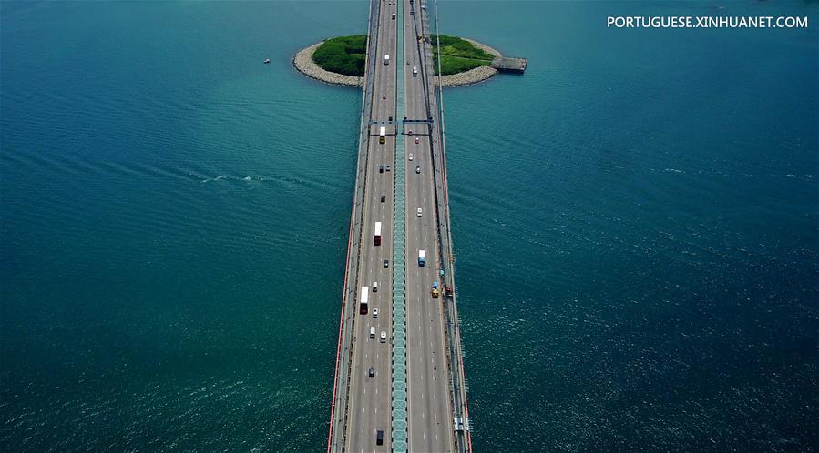 Vista aérea de Hong Kong