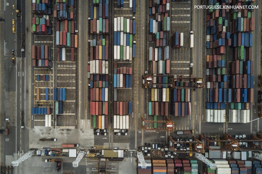 Vista aérea de Hong Kong