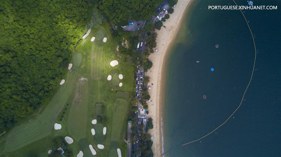 Vista aérea de Hong Kong
