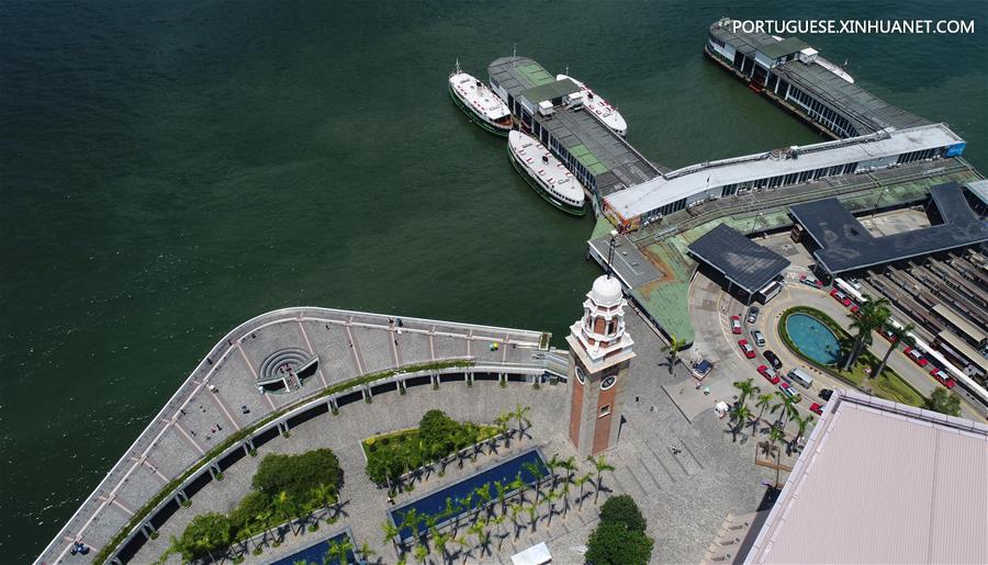 Vista aérea de Hong Kong